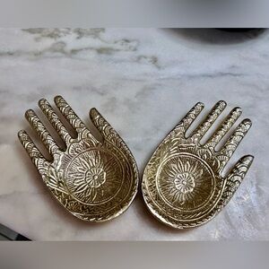 Gold Mandala Hand Decor Accents